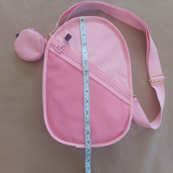 Light Pink Cross-body Pickleball Bag with a Coin Purse - Picture 3 of 12